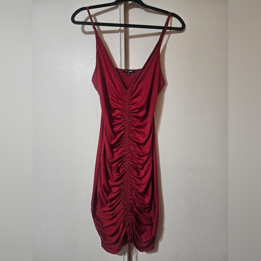 Ruched Bodycon Mini Dress